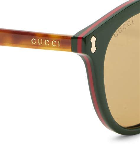 green gucci circle glasses|Gucci green lens sunglasses.